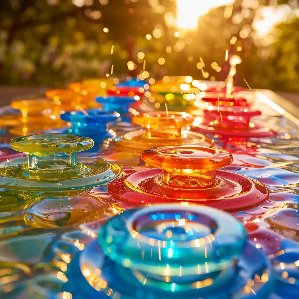 Educatieve spelletjes voor aan de waterspeeltafel.
